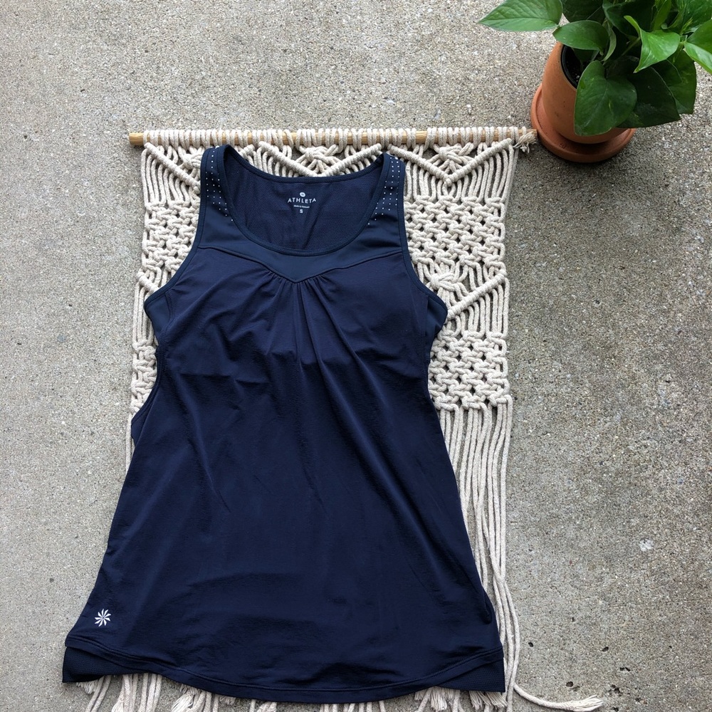 Athleta Blue Tank Top Size Small